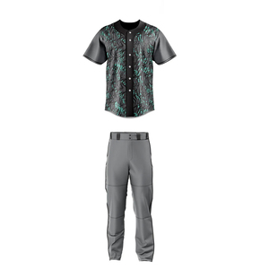 Ensemble d'uniformes de baseball personnalisés en gros, imprimés par sublimation, respirants, avec logo personnalisé, extensibles dans quatre directions, unisexe - Product Image 1