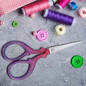 Handmade Industrial Stainless Steel Embroidery Scissors Stainless Steel Handle Vintage Craft Mini <b>Thread</b> <b>Cutter</b> Custom Color - Product Image 3