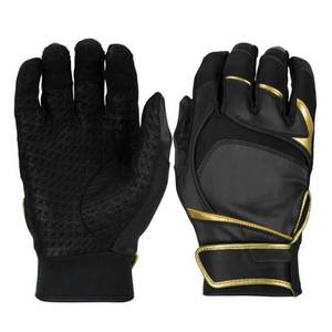 Gants de baseball/battage en cuir de chèvre de qualité professionnelle ELIXE SPORTS avec logo personnalisé et fermeture auto-agrippante pour l'entraînement - Product Image 3