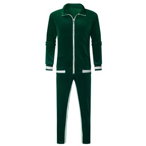 Quality Men Tracksuit Set Full Zip Sports <b>Jacket</b> And Jogger Pants Training Running <b>Gym</b> Fitness Casual Athletic Wear Tracksuit - Product Image 2