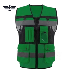 Vêtements de travail haute visibilité pour hommes sur mesure, grande taille, polyester, impression sérigraphique - Product Image 2