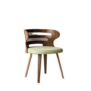 Chaise de salle à manger de haute qualité en bois de teck massif avec tissu d'ameublement et dossier pour une utilisation intérieure et extérieure - Product Image 1