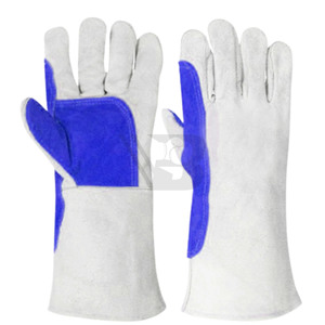 Guantes de Trabajo de Cuero Vacuno de Alta Calidad, Precio Económico, Guantes de Seguridad Hechos en Fábrica para Soldadura - Product Image 1