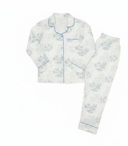 ชุดนอนผ้าฝ้ายพิมพ์ลายบล็อกสำหรับผู้หญิง ผลิตจำนวนมากจากอินเดีย - Product Image 2