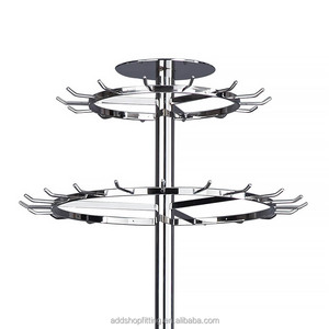 Astrid 162 CM Moderno y Ecológico Soporte Giratorio de Acero Inoxidable Color Oro Rosa para Exhibición de Extensiones de Cabello - Product Image 5