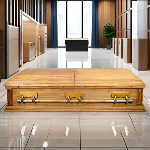 Ataúdes de madera maciza de estilo norteamericano DSP Heritage CKT2002 de alta calidad, venta al por mayor, urnas funerarias, acabado brillante - Product Image 4