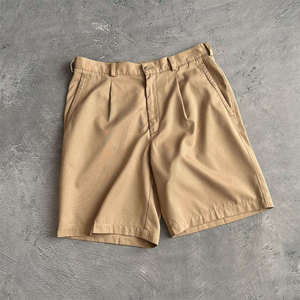 Shorts chino pour homme, coupe ajustée, coton respirant, pour usage quotidien, avec poches, couleur unie, légers, respirants, logo personnalisé - Product Image 1