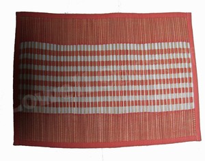 Natural KORA Bamboo FIBER Table Mats Set of 13 Pieces Pure Bamboo Dining & Tea Mats Heat Resistant Eco-Friendly Table <b>Placemat</b> - Product Image 3