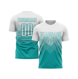 Conjunto de Camisetas de Fútbol Unisex Personalizadas 2025 con Impresión por Sublimación, Logotipo Personalizado, 100% Poliéster, Secado Rápido, en Venta - Product Image 2