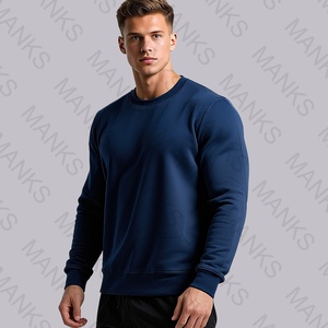 100% Cotton Crew Neck Heavyweight Oversized Men's <b>Hoodies</b> Custom Logo Workout Sweatshirts Print Sportswear <b>Gym</b> Use OEM MOQ 60 - Product Image 2