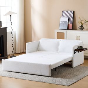 Canapé-lit convertible 3-en-1 pour adulte avec table pliante pratique et port USB Type-C, fauteuil-lit escamotable - Product Image 1