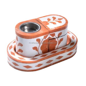 Bandeja rectangular de lujo para servir de resina de nácar, elegante quemador Bakhoor y quemador de incienso Oud Box para decoración del hogar - Product Image 3