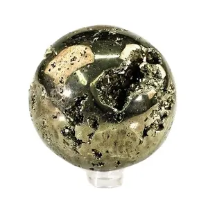 High Quality Wholesale Natural Crystal Gemstone Druzy Peru Pyrite Sphere Feng Shui Decorative Ball For Meditation