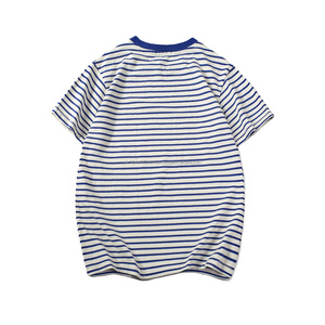 100% algodón 300gsm hombres mujeres unisex personalizar 300g casual raya 100% algodón, camiseta para hombres, ajuste suelto - Product Image 2