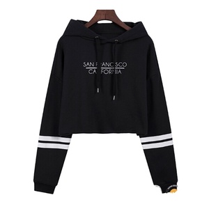 Sweat à capuche pour femme, sweat-shirt design personnalisé de haute qualité, haut court - Product Image 6