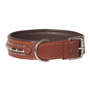 Collar de Perro de Cuero Genuino Resistente con Tachuelas, Extra Ancho, Acolchado, Ajustable, Duradero, Premium, para Perros, Ajuste Cómodo - Product Image 2