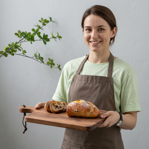 Planche à découper en bois professionnelle au design unique, robuste pour les chefs, anti-moisissure, anti-odeur, écologique, passe au lave-vaisselle - Product Image 1