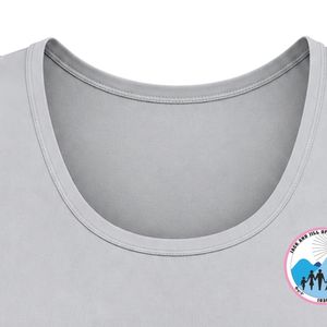 เสื้อกล้ามกีฬาสีเทาอ่อนสำหรับผู้หญิง ปักโลโก้ Jack & Jill เหมาะสำหรับออกกำลังกาย ฟิตเนส และการฝึกซ้อม - Product Image 2