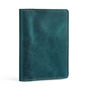 Tarjetero Delgado de Cuero Genuino Vintage de Alta Calidad con Bolsillo para Tarjetas ATM, Logotipo Personalizable, Venta al Por Mayor de Fábrica, MOQ - Product Image 2