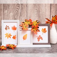 11 pochoirs réutilisables pour l'automne et Thanksgiving, grands modèles de feuilles d'érable et de 'Bonjour l'automne' pour paillassons, murs en bois et décoration intérieure DIY