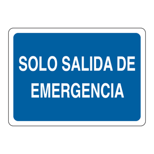 Panneau d'urgence bilingue pour sortie de secours, intérieur/extérieur, 10x14 pouces, impression UV sur aluminium - Product Image 3