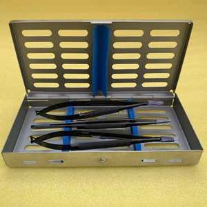 Porte-aiguilles Castroviejo TC 3, ciseaux-pinces noirs 18 cm, instruments de microchirurgie dentaire, qualité USA/Europe - Product Image 3