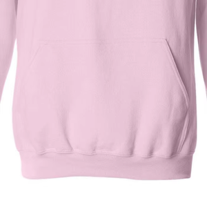 เสื้อฮู้ดดี้พรีเมียมผ้าฟลีซแบบสวมหัว ยี่ห้อ AKA Pretty Hoodie พร้อมโลโก้กรีกแบบกำหนดเอง เสื้อผ้าสำหรับชมรมนักศึกษาหญิง เสื้อฮู้ดดี้ลำลองสีชมพูอ่อน - Product Image 3