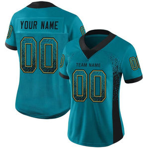 Último Diseño en Camisetas de Fútbol Americano Ligeras de Manga Corta con Sublimación Impresa, Transpirables, Protección UV, Nombre del Equipo Personalizado - Product Image 1