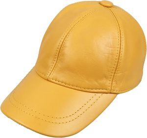 Gorra de Béisbol de Cuero Genuino de Primera Calidad para Hombre, Gorra de Cuero de 6 Paneles - Product Image 6