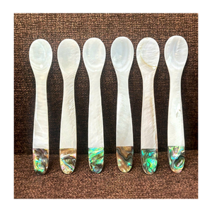 Cuchara de Concha con Incrustaciones de Madreperla 100% Hecha a Mano, Nácar Natural, Vajilla Decorativa, Artesanía Vietnamita, Regalo para Cocina y Comedor - Product Image 4