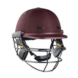 Casque de cricket bleu marine avec protège-visage vert, équipement de protection sportive durable en ABS - Product Image 1
