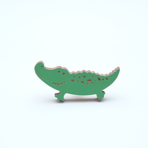 Poignées de tiroir en bois vert modernes faites à la main en forme de crocodile pour commodes d'enfants, multicolores, durables, installation facile - Product Image 4