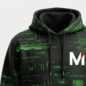 Sudadera con Capucha Personalizada por Sublimación, Estampado Gráfico en Toda la Superficie, Sudadera de Forro Polar para Hombre, Estilo Urbano, Sudadera Extra Grande - Product Image 2