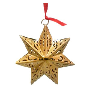 Adorno Navideño Colgante de Metal con Forma de Estrella, Caja de Regalo para Fiestas, Artículos de Santa Claus Disponibles a Precio de Mayoreo - Product Image 3