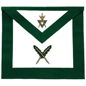 Tablier maçonnique classique en toile avec aimants intégrés, qualité supérieure, prix d'usine, personnalisable - Product Image 1