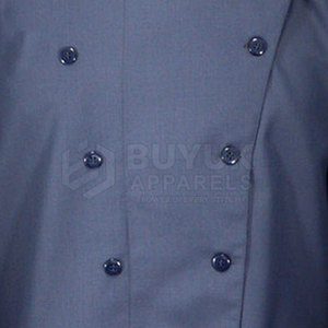 เสื้อเชฟ ระบายอากาศได้ดี น้ำหนักเบา ทนทาน แขนยาว โพลีเอสเตอร์/ผ้าฝ้าย ปิดด้วยกระดุม เสื้อผ้าสำหรับทำอาหาร ชุดทำงานในครัว - Product Image 4