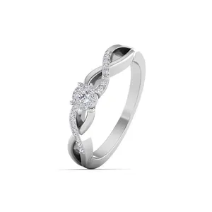 Trendy Design Round Brilliant Cut <b>Diamond</b> <b>Ring</b> for Women Casual Party Wedding and Office Use Available at Reasonable Price - Product Image 4