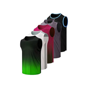 Custom <b>Men</b> Sleeveless Shirt <b>Multi</b> <b>Pack</b> Blank Athletic Tank Tops Quick Dry Mesh Workout <b>Vests</b> - Product Image 2
