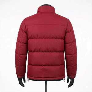 Red <b>Jacket</b> Solid Color Hooded Full Sleeve Zipper Closure Winter Warm Polyester - Product Image 4