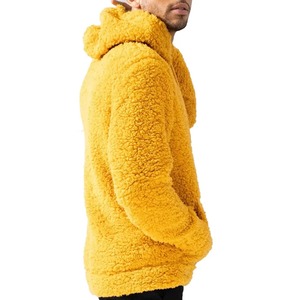 Sweat à capuche Sherpa pour homme en polaire épaisse et duveteuse, tendance, avec logo personnalisé, vêtement d'hiver de haute qualité, respirant - Product Image 5