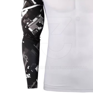 Rashguard pour hommes à coutures renforcées durables, séchage rapide, impression personnalisée, 220g Spandex/Polyester pour les arts martiaux mixtes - Product Image 6