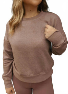Sudadera de Cuello Redondo de la Universidad Southern para Mujer, Color Azul Marino, con Logotipo de la Letra S Bordado, Manga Larga, Tejido de Algodón, para Otoño - Product Image 2
