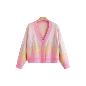 เสื้อคาร์ดิแกนไหมพรมอะคริลิคถักแบบสวมสำหรับผู้หญิง คอเต่า สไตล์ลำลอง ยี่ห้อผู้ผลิตขายดีที่สุด ป้องกันรอยยับด้านหน้า เหมาะสำหรับฤดูหนาว - Product Image 1