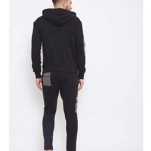 Conjunto de chándal completo para hombre, pantalones de chándal con parches reflectantes de arcoíris negro, sudaderas con capucha para invierno, Rainbo negro - Product Image 5