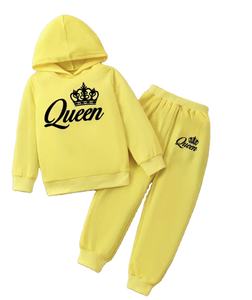 Sudaderas con capucha de moda de invierno cálido y conjuntos de ropa de algodón estampado para niñas nueva ropa de moda para niños - Product Image 4