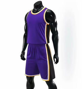 Ensemble d'uniformes de basketball sans manches personnalisés 2025 de haute qualité – Maillot noir respirant et short uni teint avec motif 3D – Style été - Product Image 1
