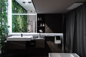 Moderna y Lujosa Encimera de Piedra Sinterizada Italiana de 1000x3000mm, 5mm, Pietra Piasentina Taupe, Mármol Marrón Flameado, Revestimiento Personalizado - Product Image 3