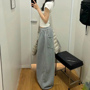 Pantalones Deportivos Holgados de Cintura Alta para Mujer, Pantalones Largos Casuales y Cómodos para Otoño e Invierno - Product Image 2