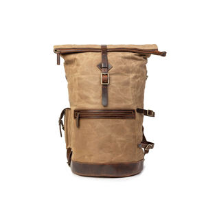 Mochila de Lona y Cuero, Bolsa de Viaje Resistente para Portátil, Venta al Por Mayor, Proveedor OEM, Fábrica LCB-0063 - Product Image 5