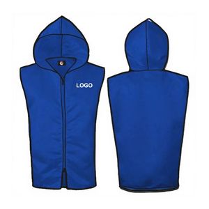 Chaleco Rosa para Boxeo con Capucha, Chaqueta sin Mangas, Logotipo del Equipo Personalizado Sublimado, Ropa Profesional para el Ring - Product Image 2